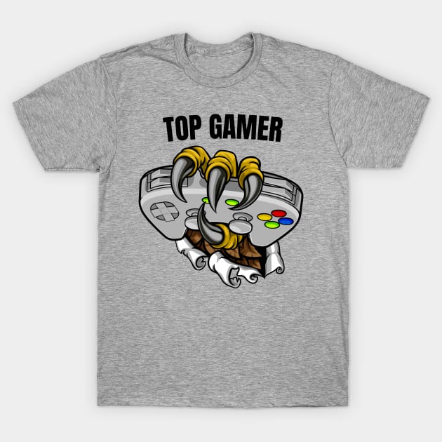 Top gamer T-Shirt by Stitched Clothing And Sports Apparel